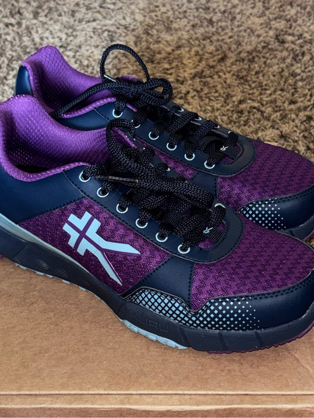 Kuru Quantum 2.0 Womens Size 10.5 Wide Grape Athletic Running Shoes Sneakers New